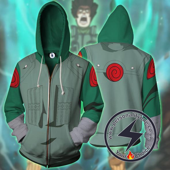 Naruto - Guy Zip Up - Hoodies Jackets
